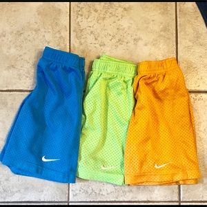 Lot of 3 boys Nike shorts